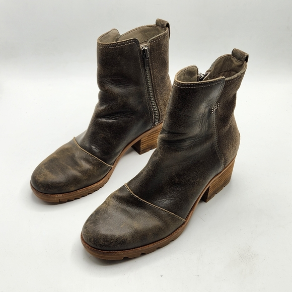 Sorel Cate Zip Bootie 8.5 - Picture 1 of 7
